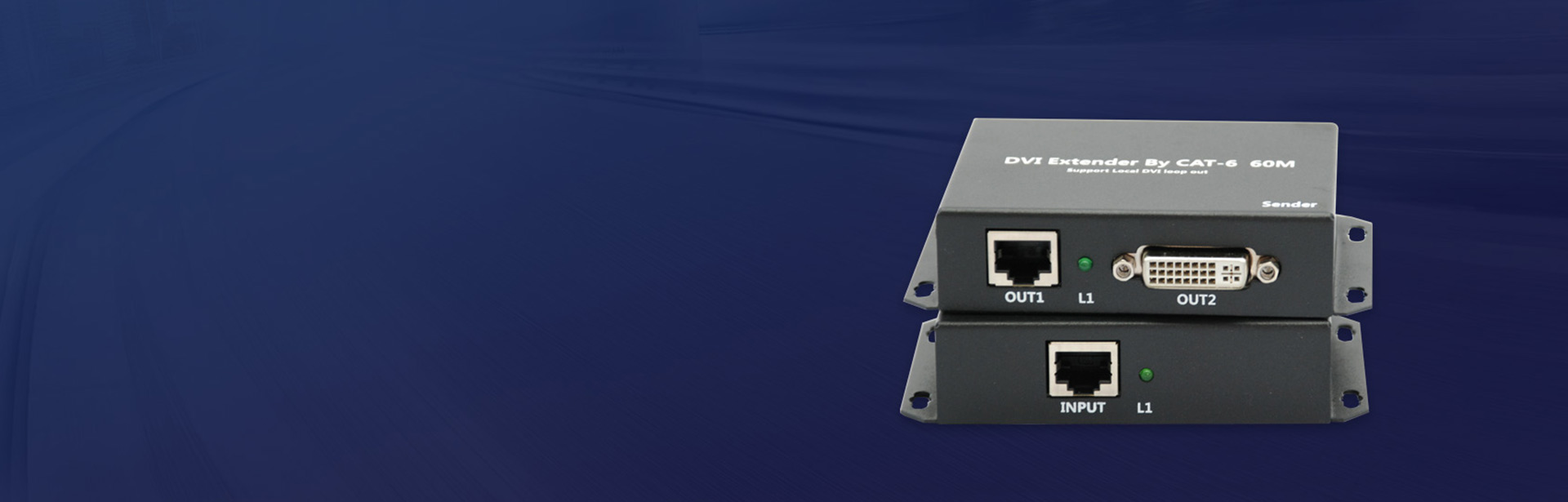 Bộ mở rộng video DVI 60m qua Cat6