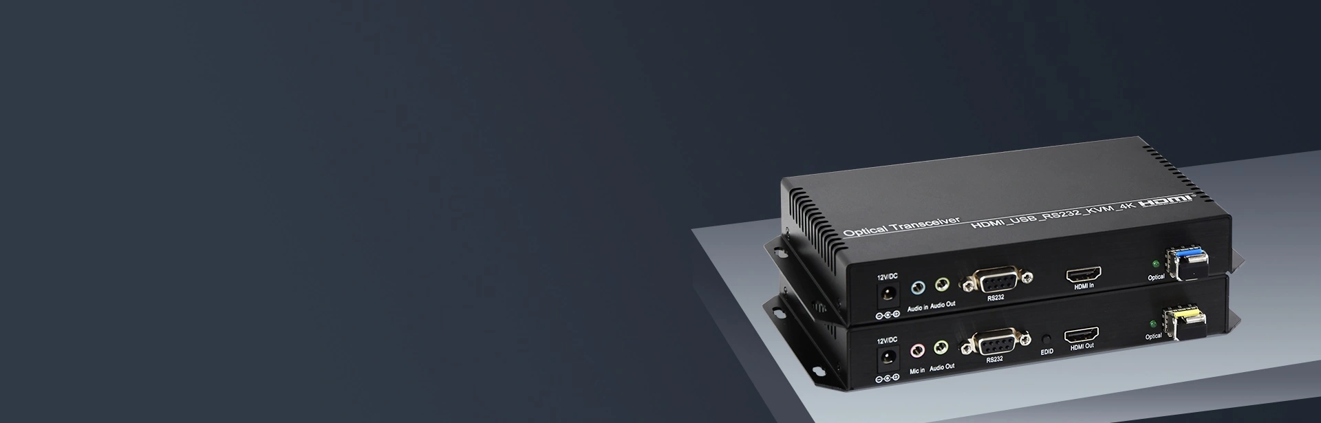 Bộ mở rộng sợi quang 4K @ 30 HDMI KVM
